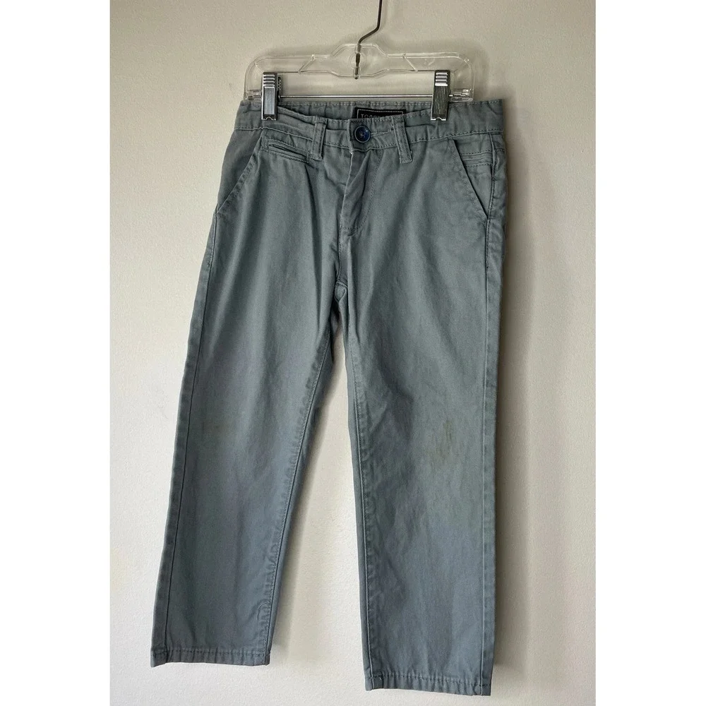 Tooby doo New York 3pc Set Boys 5 Blue Shirt Olive Light Blue Pants Versatile,